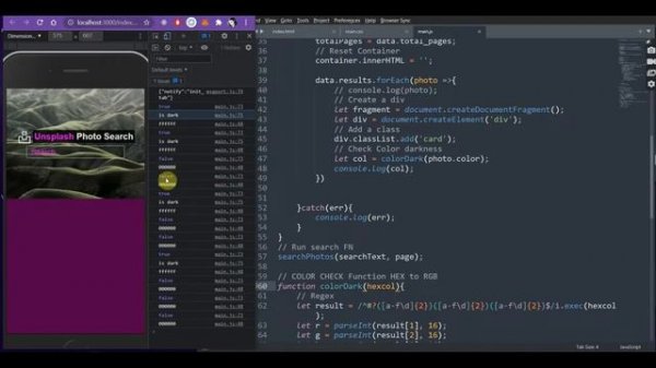 Html Css Javascript Photo Search with Unsplash API, Part 2.