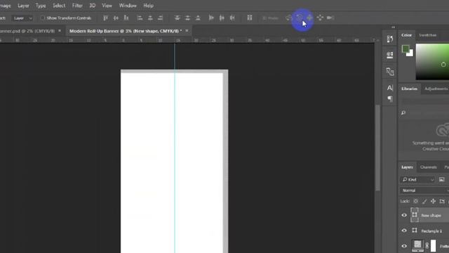 PHOTOSHOP TUTORIAL How To Create Modern Roll UP Banner Part1 смотреть онлайн