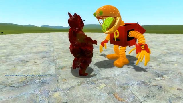 FAT BLOODY CARTOON CAT VS BURGER BOXYBOO ! in Garry's mod смотреть онлайн