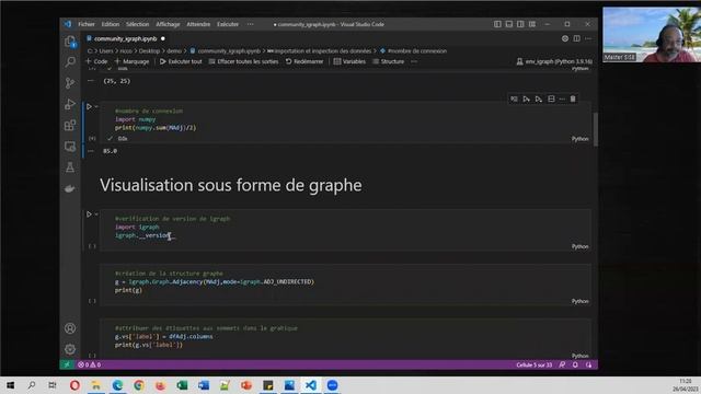 Clustering de graphes - Détection des communautés (Python / igraph) смотреть онлайн