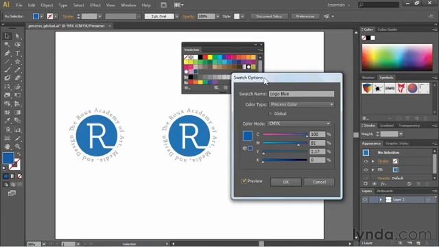 Урок 34. Process vs global цвета в Adobe Illustrator. Полный курс обучение с нуля смотреть онлайн