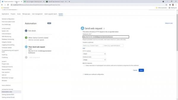 How to trigger a TeamCity build on Git commit