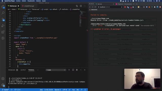 Mutaciones en graphQL con Vue Apollo смотреть онлайн