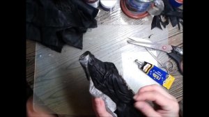 Декупаж бутылки для мужчины. Декор кожей.