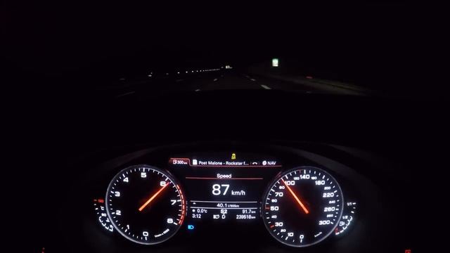 Audi A7 3 0TFSI Stage 2 APR Acceleration 0 262 km h 4K смотреть онлайн