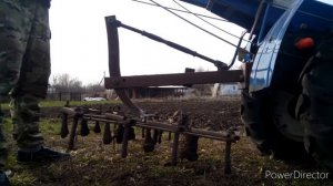 Боронование мотоблоком, закрываем влагу