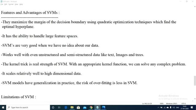 Applications,Pros,Cons of SVM Part-27 смотреть онлайн