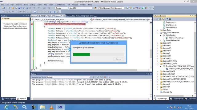 How to Use JSON with WCF in Asp.Net 4.0 part07 смотреть онлайн