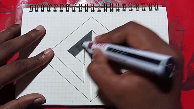 How to draw 3D illusion drawing || Easy and simple || step by step for beginners смотреть онлайн