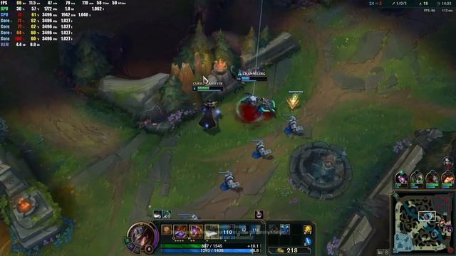 League Of Legends (PC) GT 1030 2GB GDDR5 & Intel Pentium G4560 & 8GB RAM смотреть онлайн