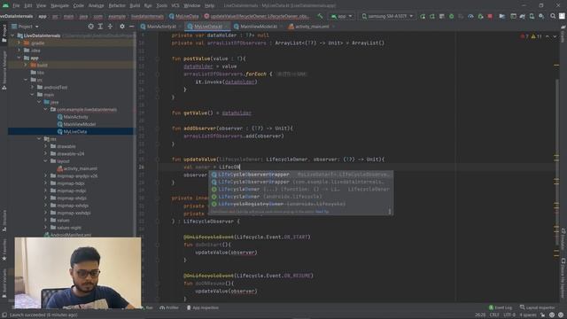 Creating our own LiveData implementation смотреть онлайн