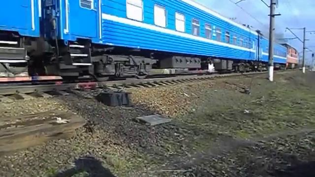 [RZD] Тепловоз ТЭП70-0242 с поездом №52 "Звязда" Минск - СПб смотреть онлайн