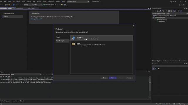 Generate EXE File from C# Project in Visual Studio 2022 смотреть онлайн