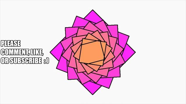 Simple Python Turtle Graphic and Code: Overlapping Squares смотреть онлайн