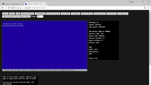 Run Windows in Your Web Browser?- Virtual x86 Demo смотреть онлайн