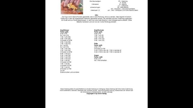 Хамелеон вязаный крючком, мастер класс в схемах.