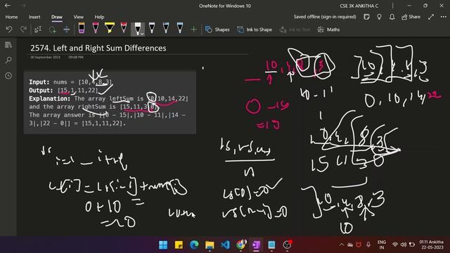 LeetCode 2574 : Left and Right Sum Differences || EASY || JAVA || Detailed Solution смотреть онлайн