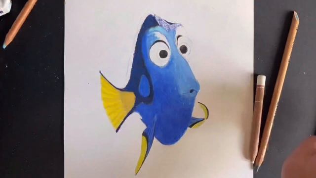 FINDING DORY | DORY SPEED DRAWING | DISNEY DRAWING TUTORIAL смотреть онлайн