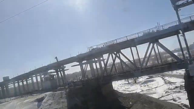 Старый мост через реку Обь. смотреть онлайн