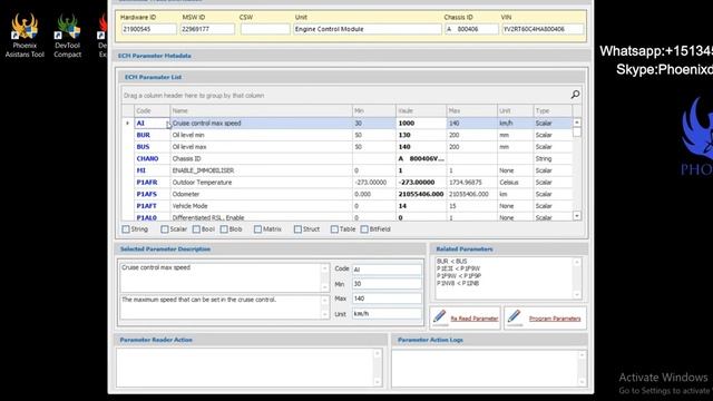 Phoenix Diagnostic Tool Plus How Connect Truck And Change Parameter Without Techtool