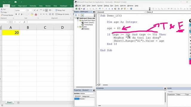 VBA EXCEL CƠ BẢN | TOÁN TỬ VÀ MỆNH ĐỀ ĐIỀU KIỆN IF ELSE VÀ SELECT CASE смотреть онлайн