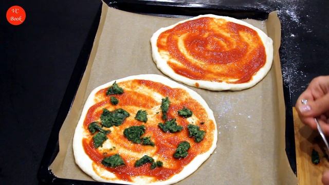 Пицца Моцарелла / Пицца с моцареллой и шпинатом / Приготовить пиццу дома смотреть онлайн