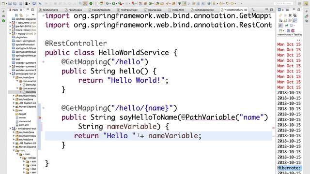 W6 2 web service hello world get смотреть онлайн
