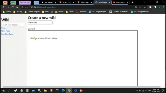 CS50’s Web Programming with Python and JavaScript: Project:1 - Wiki смотреть онлайн