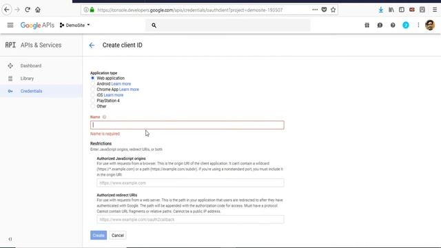 Backend School-Generate google Client Id and secret key смотреть онлайн