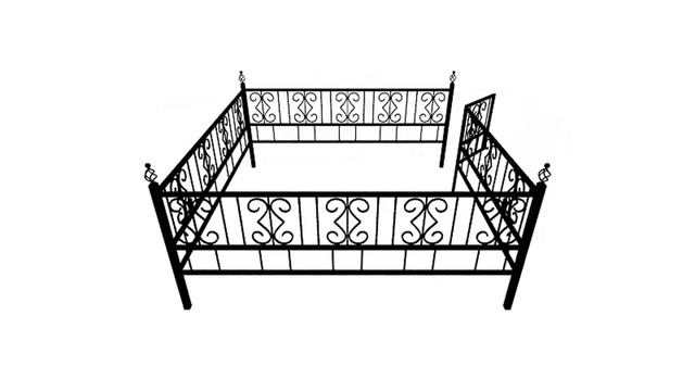 Кованая ограда КВ6 60 смотреть онлайн