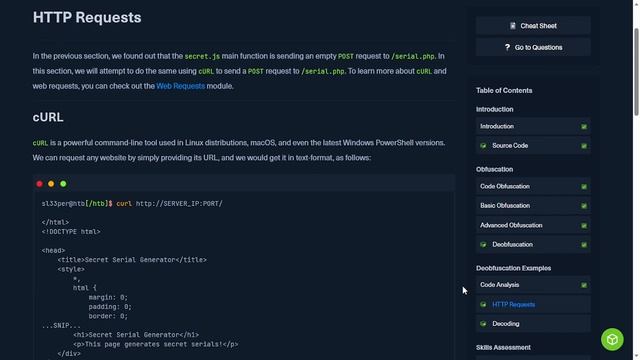JavaScript Deobfuscation Walkthrough - Bug Bounty Hunter Job Role Path HTB CBBH смотреть онлайн