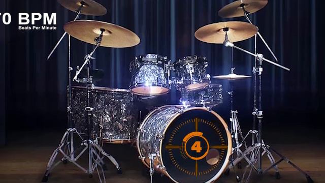 70 BPM - Simple Straight Beat - Drum Track - Practice With Me смотреть онлайн