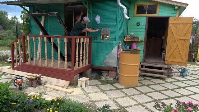 6 соток 20 июля 2022 год. Хроника. life in the country. installing the door смотреть онлайн