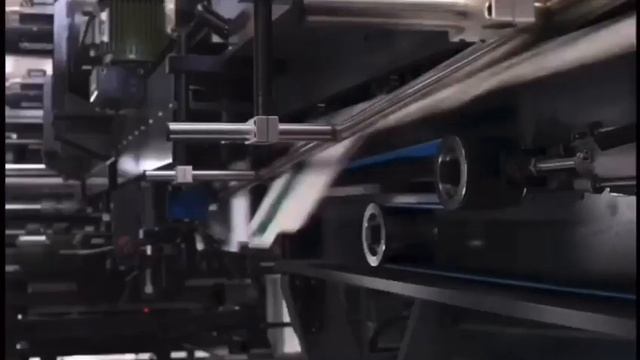 BIMAC HRB 1228 Vacuum Transport Flexo Folder Gluer FFG box line，Vacuum flexo printer machine смотреть онлайн
