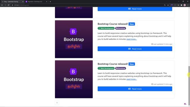 #36 - Bootstrap Pagination - (தமிழில்) (Tamil) | Bootstrap Course смотреть онлайн