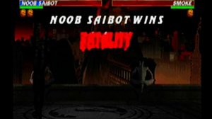 MORTAL KOMBAT TRILOGY PS1 NOOB SAIBOT GAMEPLAY ENDING
