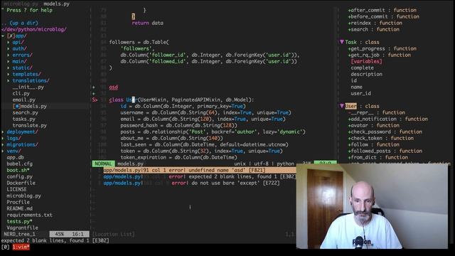 Setting Up Vim to Work with Python Applications смотреть онлайн