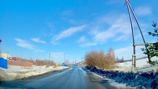 Движение на автомобиле по Тюмени до Воронинских горок и на Киевскую смотреть онлайн