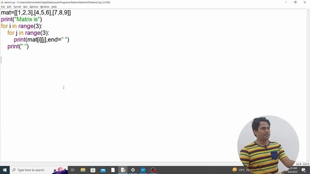 EP-19(Python Tutorial): Matrix in Python (How To Handle Double Dimentional Array) смотреть онлайн