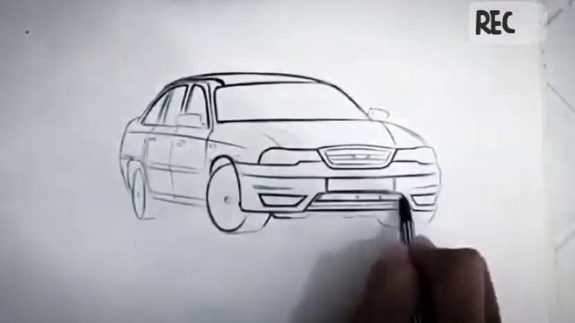 NEXIA RASMINI CHIZISH | DRAWING PICTURE OF DAEWOO NEXIA