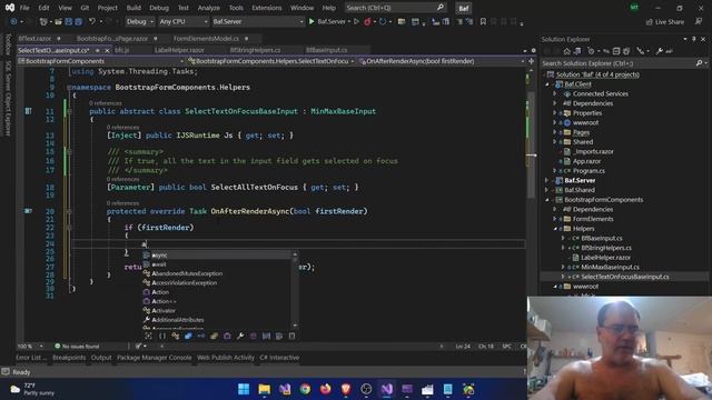 e8 - Blazor form components for Bootstrap - Text input - Select text on focus part 2 смотреть онлайн