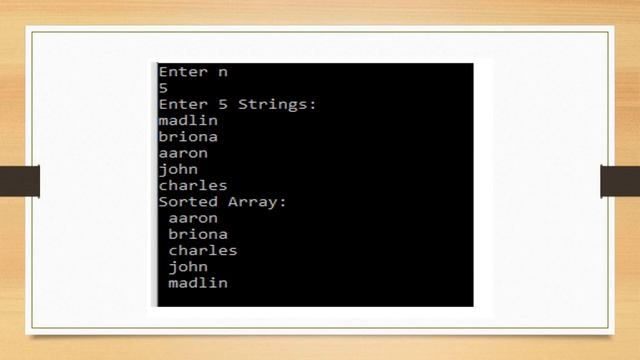 prg12.Alphabetical sorting (passing array as argument to function) смотреть онлайн