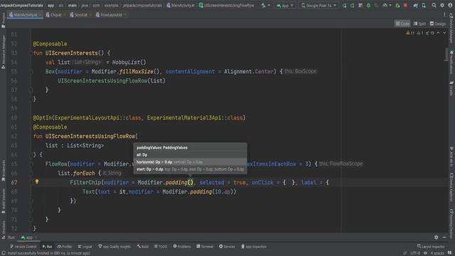 Jetpack Compose Material 3 Complete Tutorial Kotlin Android Studio 2: Flow Row & Filter Chip смотреть онлайн