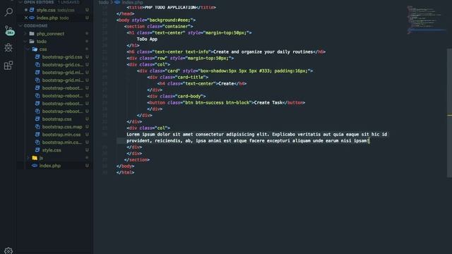 How to make ToDo web application using PHP - Part 1 (Creating Interface) смотреть онлайн