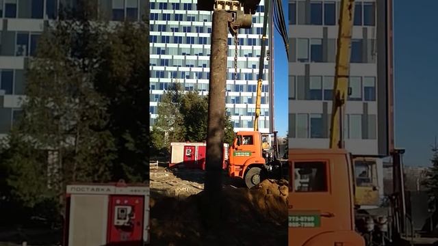 Погружение и забивка шпунтовых свай смотреть онлайн