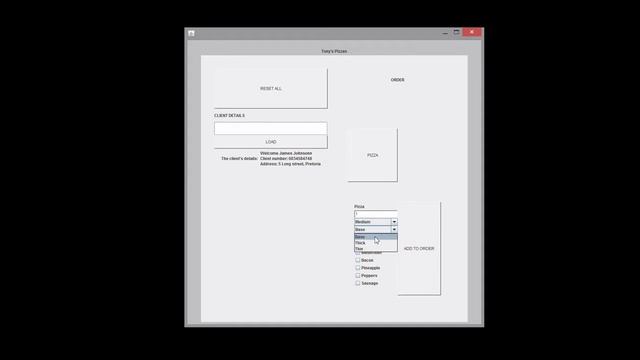 Demo of a Java Pizza ordering application смотреть онлайн