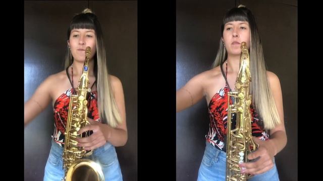 Mujer saxofonista-Mambos de saxofón-Alex Bueno смотреть онлайн