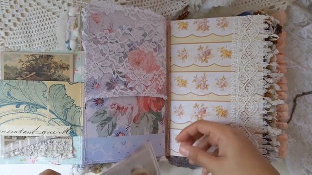 Shabby chic junk journal flip through | Art Journal смотреть онлайн
