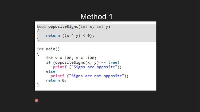 Detect if two integers have opposite signs (Bitwise Algorithms) | GeeksforGeeks смотреть онлайн