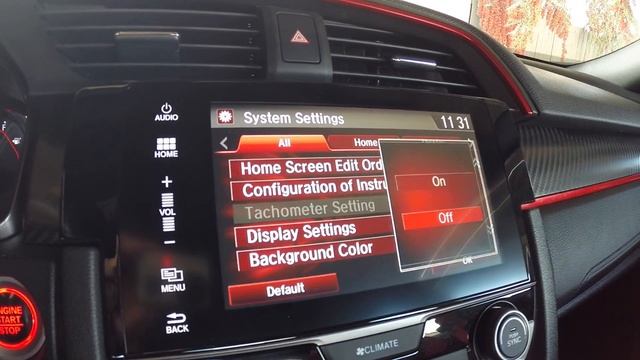 Honda Civic Type R (FK8): Tachometer Off / Double Gauges смотреть онлайн